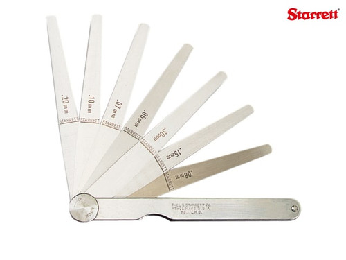 Starrett - 173MAT Feeler Gauge 13 Piece Set 0.03-0.5mm
