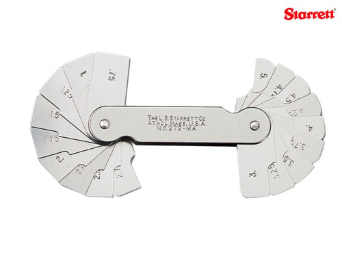 Starrett - 272MB Radius Gauge 5.5 - 13mm