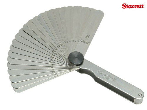 Starrett - 66 Feeler Gauge 26 Piece Set 0.0015-0.025in