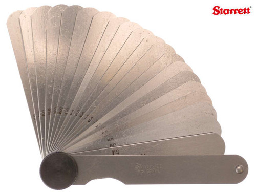Starrett - 66MA Feeler Gauge 20 Piece Set 0.05-1mm