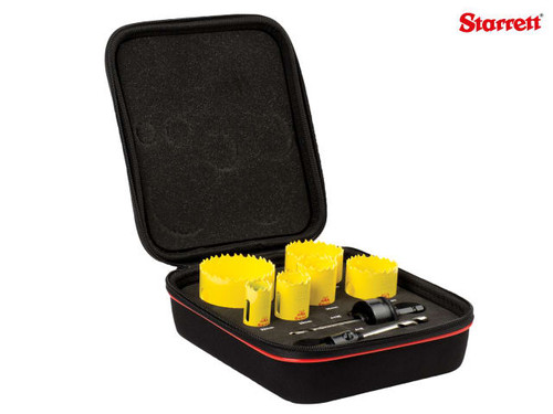 Starrett - KDC06021 Deep Cut Bi-Metal General Purpose Holesaw Kit 8 Piece