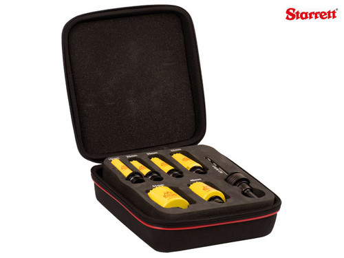 Starrett - KFC06071 Bi-Metal Fast Cut Ulti Mate Electrician's Holesaw Kit