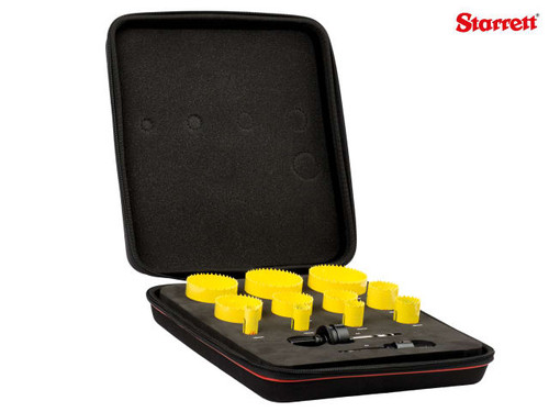 Starrett - KFC11022 Bi-Metal Fast Cut Deluxe Plumber's Holesaw Kit