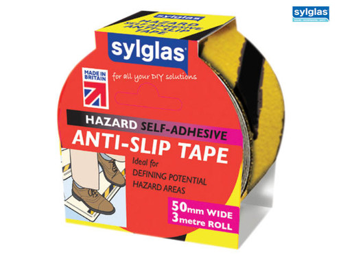 Sylglas - Anti-Slip Tape 50mm x 3m Black & Yellow