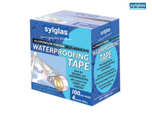 Sylglas - Aluminium Finish Waterproofing Tape 100mm/4in 4m Roll