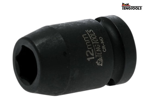 Teng - Impact Socket Hexagon 6 Point 1/2in Drive 12mm