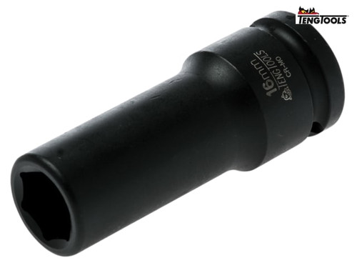 Teng - Deep Impact Socket Hexagon 6 Point 1/2in Drive 16mm