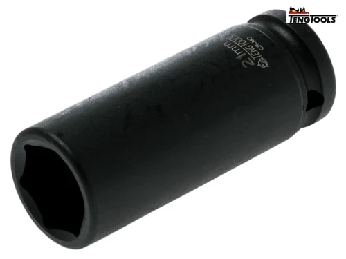 Teng - Deep Impact Socket Hexagon 6 Point 1/2in Drive 21mm