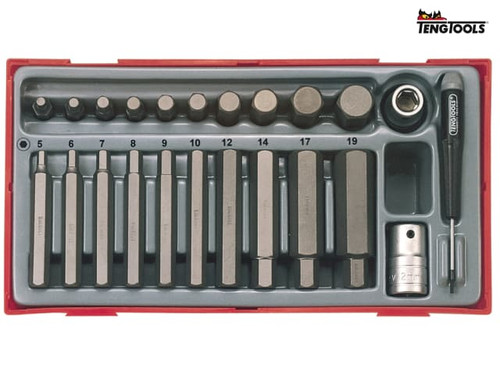 Teng - TTHEX23 23 Piece Metric Hex Bit Socket Set