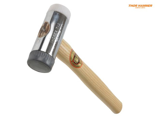 Thor - 712R Soft & Hard Faced Hammer Wood Handle 38mm 650g