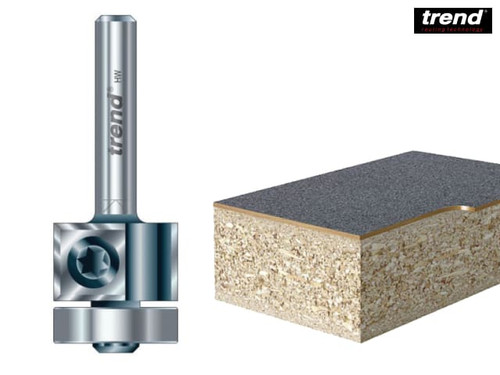 Trend - 46/02 x 1/4 TCT Roto Tip Bearing Guided Flush Trimmer 19 x 30mm