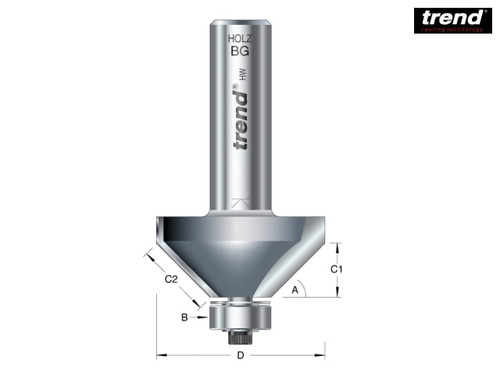 Trend - 46/360 x 1/2 TCT Bearing Guided Chamfer 45° 35.1 x 12mm
