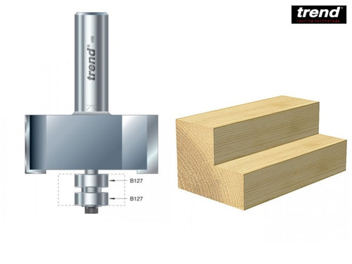 Trend - 46/390 x 1/2 TCT Bearing Guided Rebater 22.5mm x 50.8mm