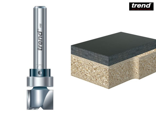 Trend - 46/90 x 1/4 TCT 90° Shank Mounted Template Profiler 15.9 x 25mm