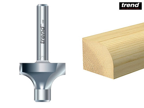 Trend - 7E/2 x 1/4 TCT Pin Guided Round Over 6.3mm Radius