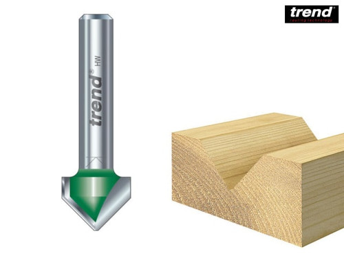 Trend - C044 x 1/4 TCT Chamfer V Groove 45° 6.0 x 12.7mm