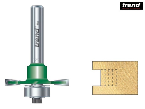 Trend - C145 x 1/4 TCT Bearing Guided Slotting Cutter 6.3mm