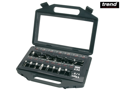 Trend - SET/SS9TC Starter Router Cutter Set of 15 1/2in Shank TCT