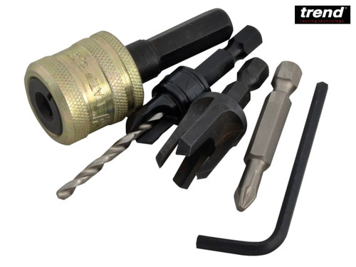 Trend - SNAP/PC10/Set Plug Cutter No10 Screw Set