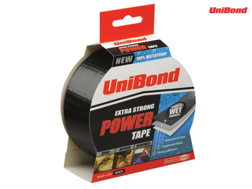 Unibond - Powertape Black 50mm x 25m