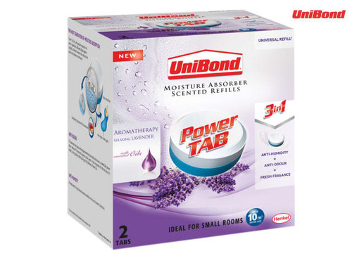 Unibond - Small Moisture Absorber Lavender Power Tab Refill Pack of 2