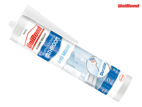 Unibond - Anti-Mould Kitchen & Bathroom Sealant Cartridge White 274g