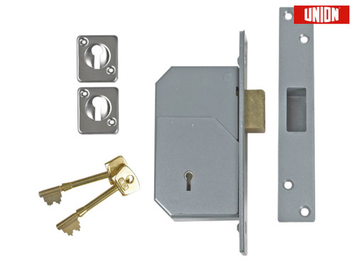 UNION - 3G110 C Series 5 Detainer Deadlock 73mm Satin Chrome
