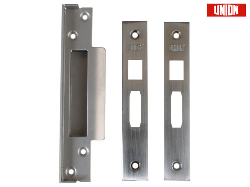 UNION - StrongBOLT 2200 Mortice Sashlock Rebate Kit 13mm Satin Chrome Box