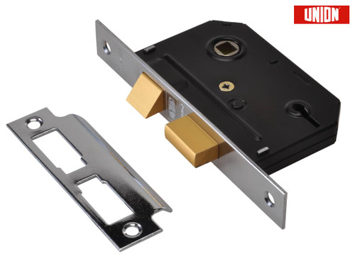 UNION - ES-SL Essentials 3 Lever Mortice Sashlock Chrome 79mm 3in Visi