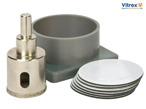 Vitrex - Diamond Tile Drill Self Adhesive Kit System 35mm