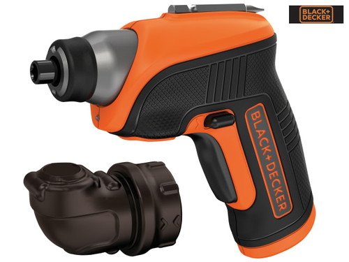 Black & Decker - CS3652LC Cordless Screwdriver & Right Angle Attachment 3.6V Li-Ion