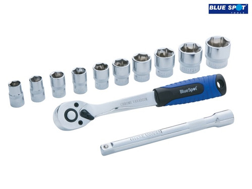 BlueSpot Tools - Socket Set of 12 Metric 3/8in Drive