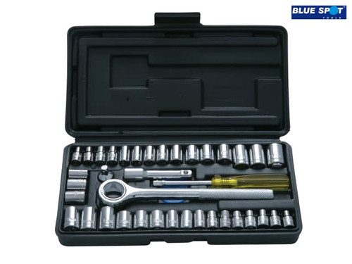 BlueSpot Tools - Socket Set of 40 Metric & AF 1/4in & 3/8in Drive