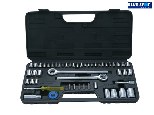 BlueSpot Tools - Socket Set of 52 Metric & AF 1/4 3/8 & 1/2in Drive