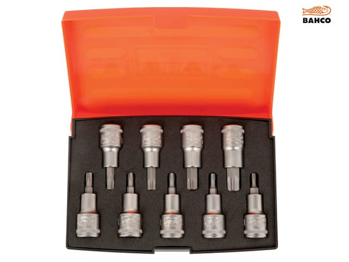 Bahco - S9TORX 1/2in Drive Socket Set of 9 Metric
