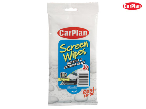 CarPlan - Screen Wipes (Pouch of 20)