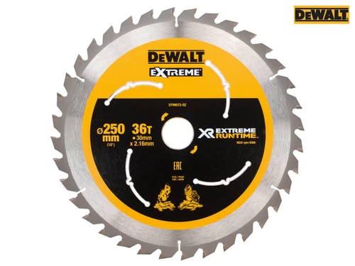 DEWALT - Extreme Runtime FlexVolt Mitre Saw Blade 250 x 30mm x 36T