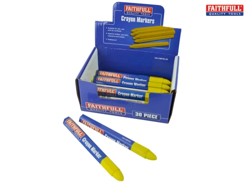 Faithfull - Crayon Marker Yellow (CDU of 30)