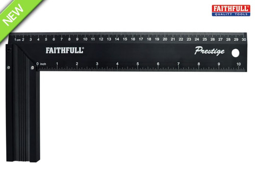 Faithfull - Prestige Try Square Black Aluminium 300mm