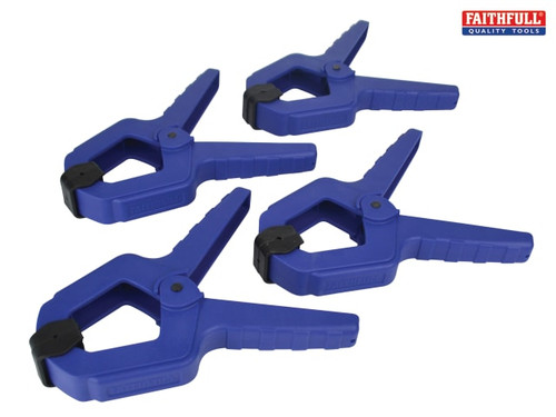 Faithfull - Spring Clamp 75mm (3in) (Pack 4)