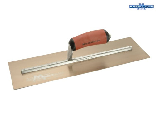 Marshalltown - MPB165GSD Pre-Worn PermaShape® Finishing Gold S/S Trowel DuraSoft® 16 x 5in