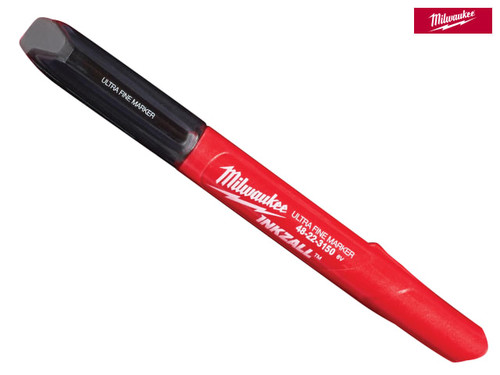 Milwaukee Hand Tools - INKZALL Ultra Fine Tip Marker Black (Pack of 4)