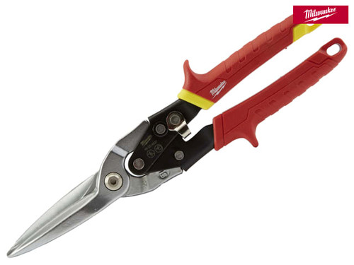 Milwaukee Hand Tools - Metal Aviation Snips Extra Long Straight Cut