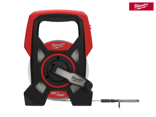 Milwaukee Hand Tools - Long Open Tape 30m/100ft (Width 13mm)