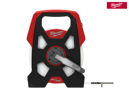 Milwaukee Hand Tools - Long Open Tape 100m/330ft (Width 13mm)
