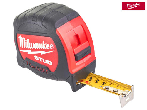 Milwaukee Hand Tools - STUD Tape Measure 7.5m/25ft (Width 27mm)