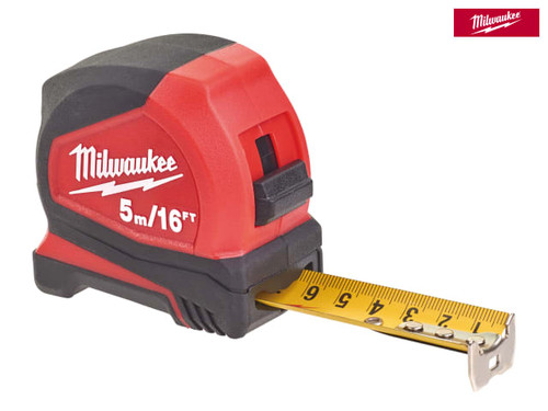 Milwaukee Hand Tools - Pro Compact Tape Measure 5m/16ft (Width 25mm)