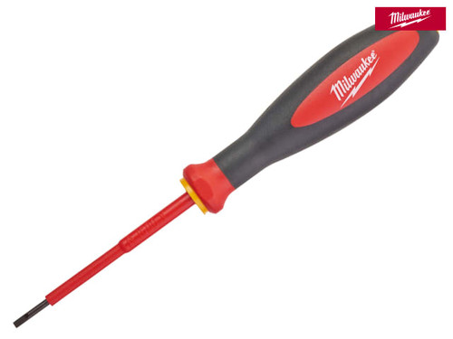Milwaukee Hand Tools - VDE Slotted Screwdriver 2.5 x 75mm