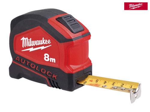 Milwaukee Hand Tools - Autolock Tape Measure 8m/26ft (Width 25mm)