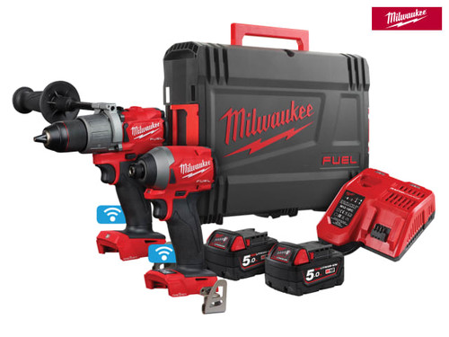 Milwaukee - M18 ONEPP2A2-502X FUEL Next Gen ONE-KEY Twin Pack 18V 2 x 5.0Ah Li-ion